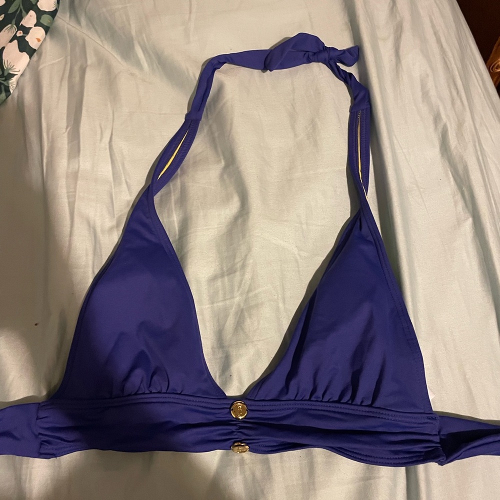 Blue-ish purplish Juicy Couture bikini top